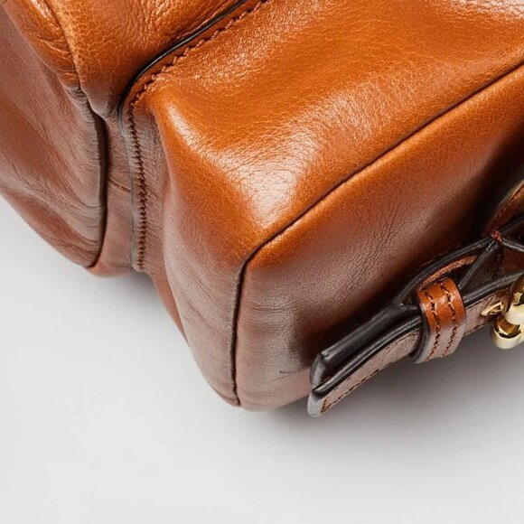 Chloe Clay Brown Shiny Leather Medium Camera Bag - Picture 4 of 12